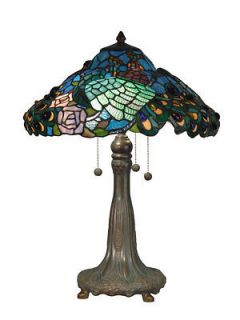 tiffany lamp peacock in Lamps
