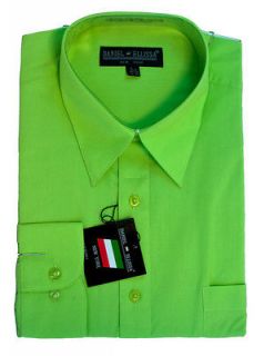 New Daniel Ellissa Mens Fashion Dress Shirt Apple Green, DS3001