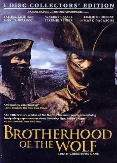 The Brotherhood of the Wolf DVD, 2002, 3 Disc Set, Deluxe Edition 