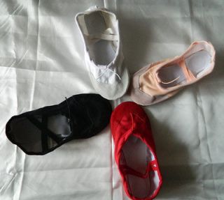 Kids Girls Children Ballet Dance Slippers Shoes 4 colors U.S. Size 8 