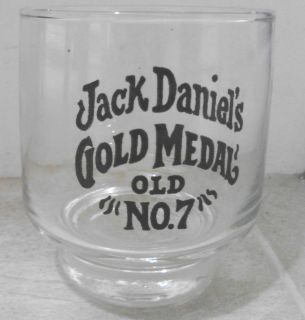 Jack Daniels Gold Medal Old No. 7 1904 Shot Glass Jigger Round Bottom