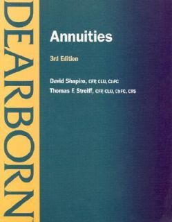 Annuities by Thomas F. Streiff and David Shapiro 2001, Paperback 