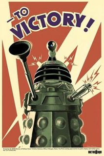 Dalek to Victory Poster   Dr Who BBC TV series