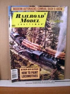 Railroad Model Craftsman Magazine May 1993 Step by Step How to Paint 