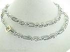 David Yurman Sterling Silver 18K Gold 32 Figaro Toggle Clasp Necklace