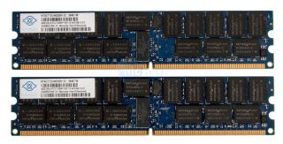 Nanya 8GB (2 x 4GB) PC2 5300P DDR2 667MHz ECC Registered CL5 240 Pin 