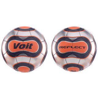 Voit Size 5 Reflect Soccer Ball Pro Sports Silver Orange 32335
