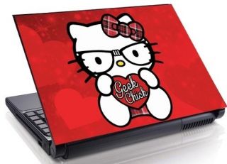   Nerd Geek Chick Laptop Skin decal 15 17 19 Mini Netbook Macbook 13