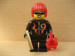 New Lego Agents River Heist 8968 Minifig ~ Dyna Mite Girl with Gun