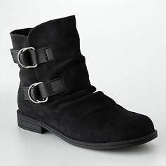 BNIB Womens SONOMA LIFE STYLE DELLA BLACK Ankle Boots Rtl $70