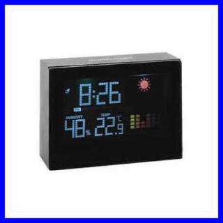 Desktop Weather Station Alarm Clock Tells Tempature Humidity Time And 