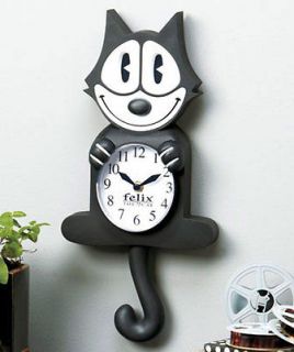 Frisky Felix The Cat Animated Clock