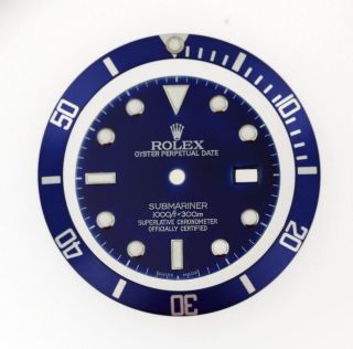   Rolex Submariner 16610 Converted 116619 Blue Dial & Blue Insert #S10