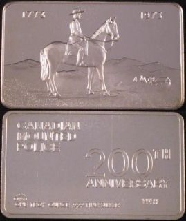 MOUNT EVEREST MINT CANADIAN MOUNTED POLICE SILVER BAR
