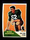 1962 Fleer AFL New York Titans 61 Mike Hudock PSA 9