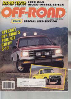 Off Road, 3/83, Jeep Issue, CJ 5, Isuzu Pup Diesel 4x4