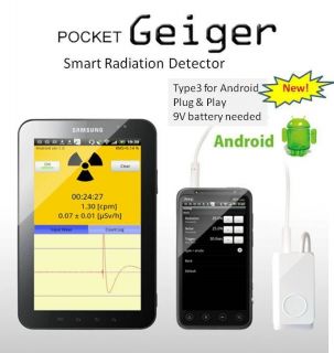 Radiation Detector Pocket Geiger Type 3 for Android  Turn smartphone 