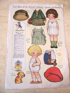 Apr 1920 Dolly Dingle paper dolls   Sweetie Children   by Grace 