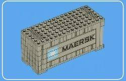 LEGO MAERSK TRAIN GRAY CONTAINER 10219 MINT (INTRNTNL SHIPPING)