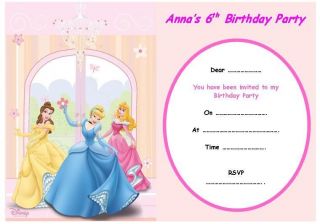 Disney Princess Party Invitations in Home & Garden