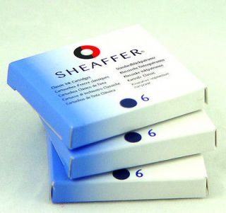 Sheaffer Skrip Classic Ink Cartridge Blue Black 6 per box (96213) Lot 