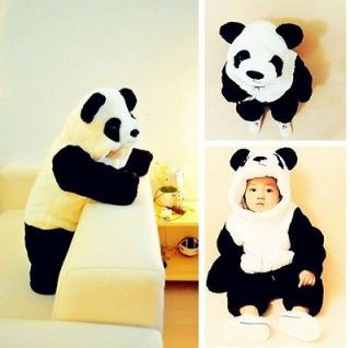 Cartoon Panda Cosplay Costum Baby Warmer Sleeping Bag Climb Fleece 