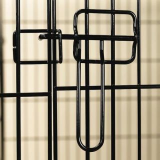   Steel Wire/ABS Plastic Everlasting Single Door Folding Dog Crate, X Sm