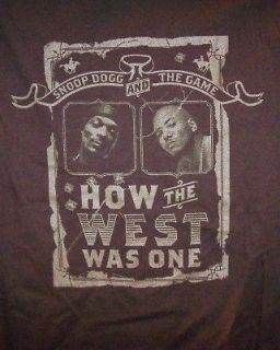 Snoop Dogg The Game T Shirt West Tour Brown Size XXXL