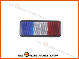 French France Flag Stick on Reflector Badge Fits MZ 660 Mastiff 