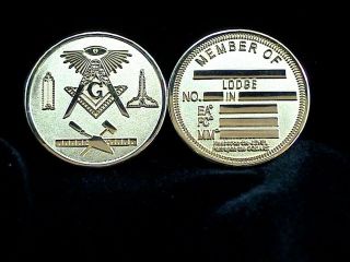 Blue Lodge Masonic Freema​son Gold Coin