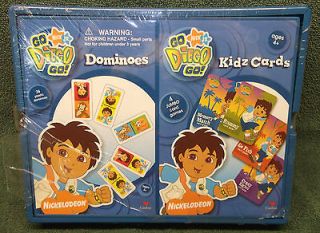 Nickelodeon Nick Jr Go Diego DOMINOES & KIDZ CARDS preschool age 4 