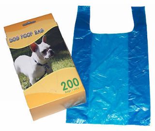 1200 BIODEGRADABLE DOG PET WASTE POOP BAGS WITH HANDLES in BOX