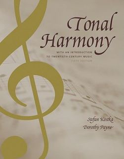 Tonal Harmony by Dorothy Payne and Stefan M. Kostka 2003, Hardcover 