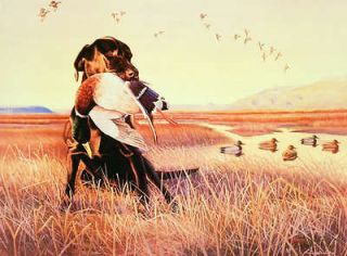   AP Edition Signed Numbered Ducks Unlimited Dowdy Labrador Dog 37