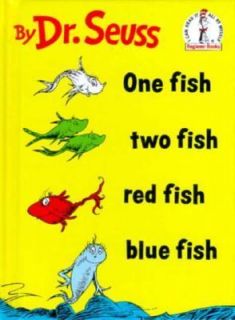   , Red Fish, Blue Fish by Dr. Seuss 1966, Hardcover, Large Type