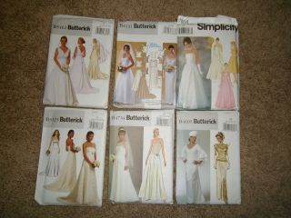 Sewing Patterns Womens Wedding Dress Gown Uncut
