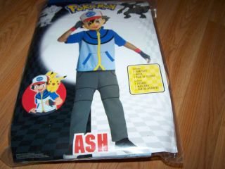   Small 6 Pokemon Ash Halloween Costume & Mask Dress Up Jumpsuit Gloves