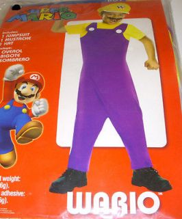 Super Mario Wario Jumpsuit Costume Dress up Child S 6 NIP