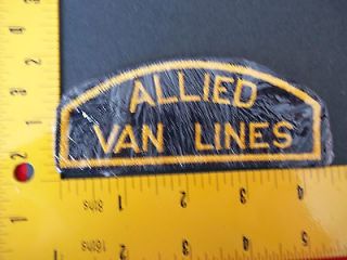 Allied Van Lines driver patch 1 7/8 inch X 4 1/4 inch