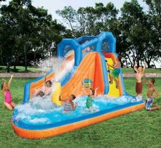 Banzai Gushing Geyser Inflatable Bounce House Waterpark Water Park 