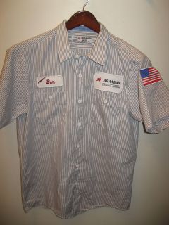 Aramark Uniform Services Ben Name Patch American Flag Driver Delivery 