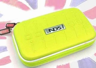 NINTENDO DSi DS LITE & 3DS LIME GREEN AIRFORM CARRY CASE POUCH 3 in 1 