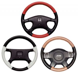Mazda 2 Tone Leather Steering Wheel Cover   All Models & Years 