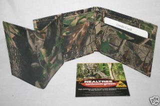 REALTREE CAMO CAMOUFLAGE BILLFOLD  WALLET & CARD HOLDER