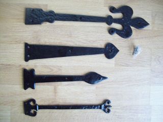 black antique cast iron hinge fronts false dummy hinge fronts x 1