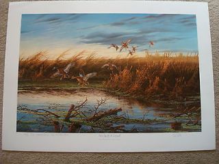 Terry Redlin Secluded Pond Ducks Unlimited Special Edition 40/40 