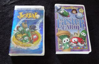 Lot of 2 Veggie Tales VHS Tapes in Clamshell Case Jonah