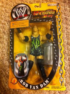 htf WWF WWE ROB VAN DAM RVD Unchained Fury Yellow FIRST PIECE ECW TNA 