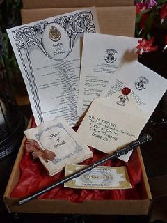   /Hermion​e Granger Wand with gold vine,acceptanc​e letter package
