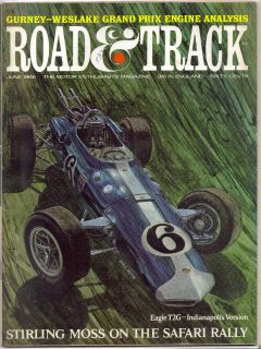 ROAD AND TRACK MAGAZINE JUNE 1966 GURNEY WESLAKE GRAND PRIX ENGINE 